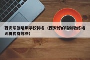 西安瑜伽培训学校排名（西安好的瑜伽教练培训机构有哪些）