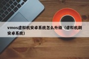 vmos虚拟机安卓系统怎么升级（虚拟机刷安卓系统）