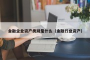 金融企业资产类别是什么（金融行业资产）