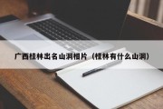 广西桂林出名山洞相片（桂林有什么山洞）
